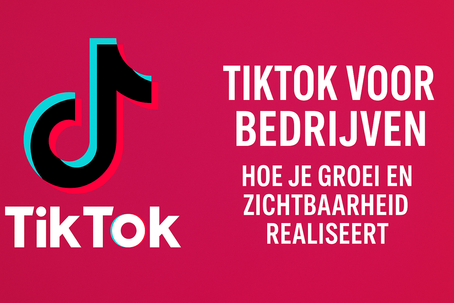 TikTok voor Bedrijven: Hoe je Groei en Zichtbaarheid Realiseert